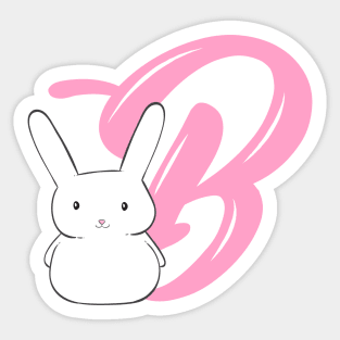 B for bunny Sticker